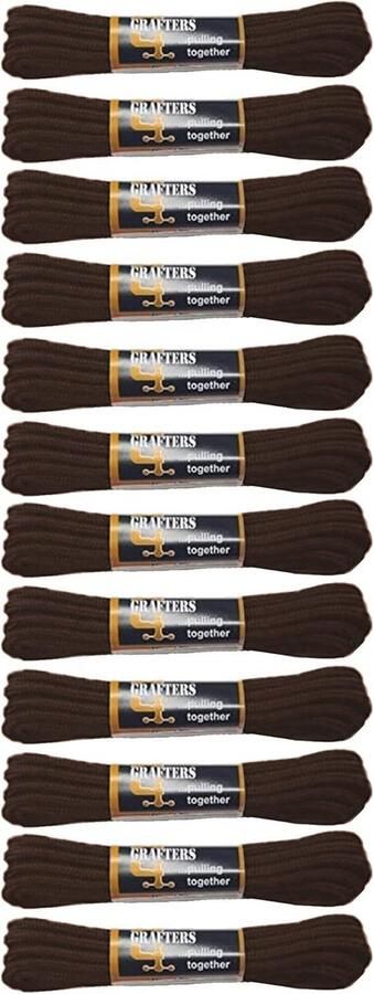 Set van 4 Sterke Ronde Schoenveters voor Werklaarzen en Wandelschoenen