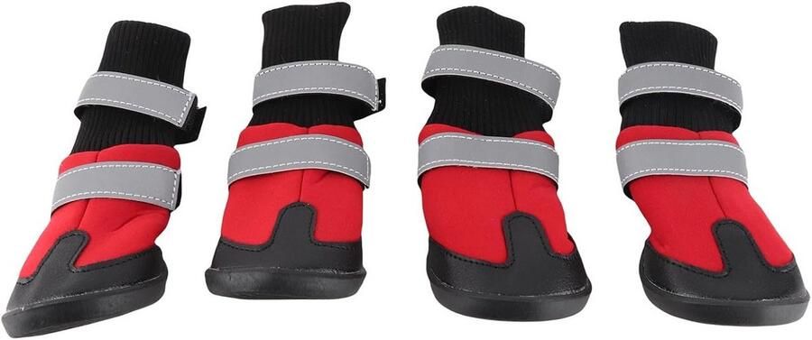 Set van 4 Waterdichte Antislip Hondenschoenen voor Middelgrote en Grote Honden