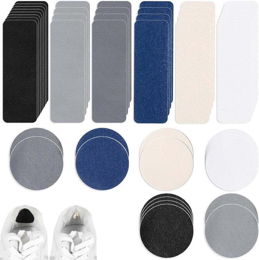Set van 48 Zelfklevende Reparatie Patches voor Sneakers Bescherming voor Schoenen Herstel van Gaten in Schoenen Ideaal voor Gym- en Heren- en schoenen