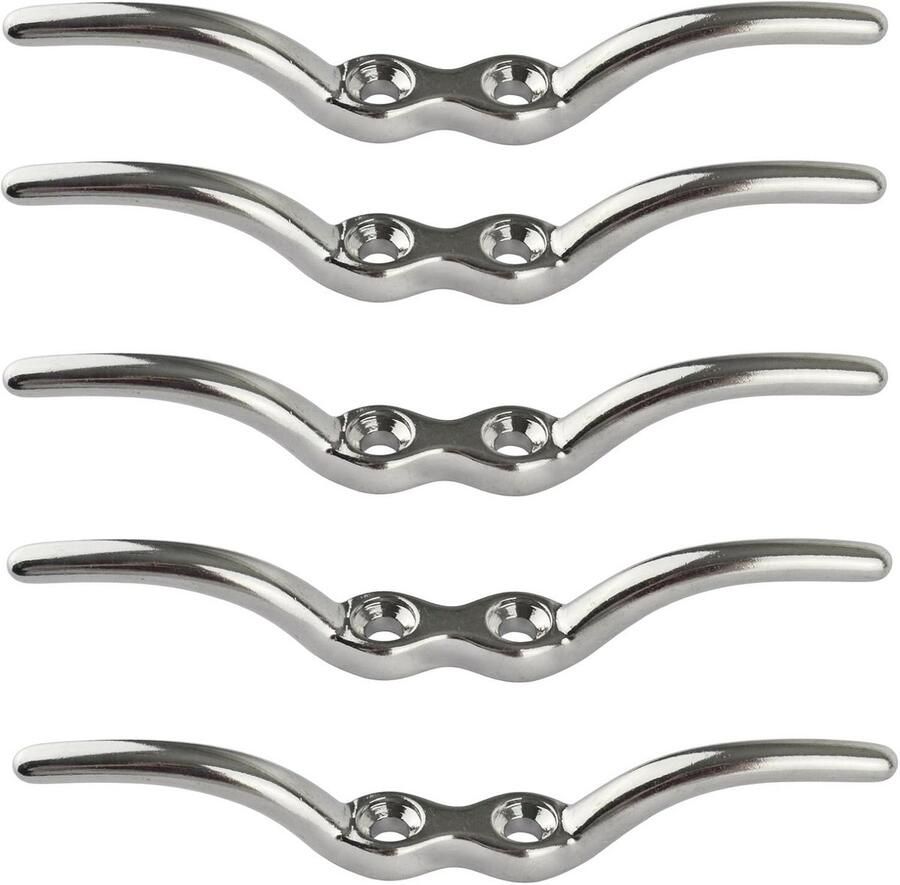 Set van 5 Touwschoenen 6 inch RVS 316 Marine Kwaliteit Lijngeleiders voor Boot