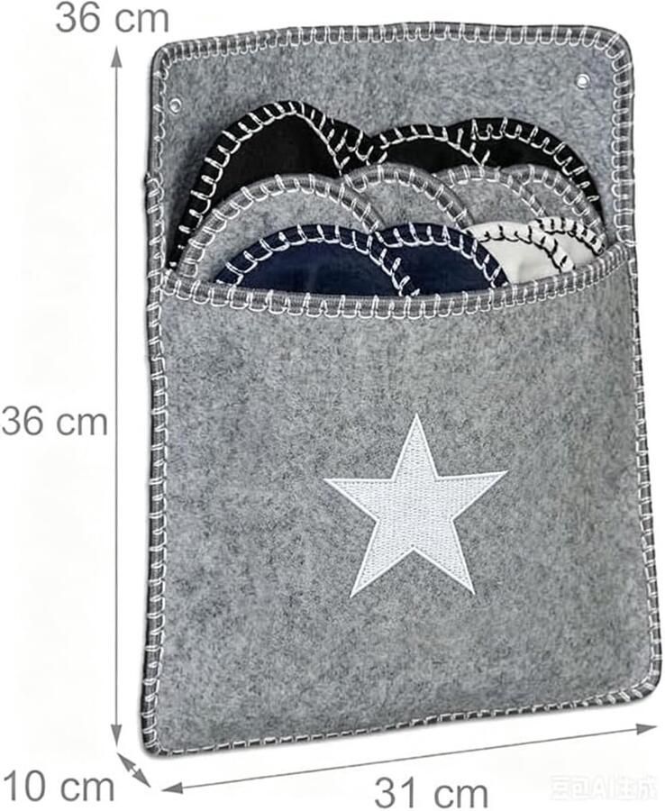 Set van 6 paar gastenpantoffels met draagtas vilten pantoffels met antislipzool eenvoudig en stijlvol meerkleurig ideaal voor thuis hotel sauna perfecte pantoffels voor