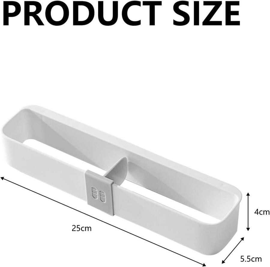 Set van 6 Wandgemonteerde Schoenrekken Plastic Opbergorganizer voor Slippers Deurhangers en Badkamerschoenen met Plakstrips voor Keuken en Woonkamer