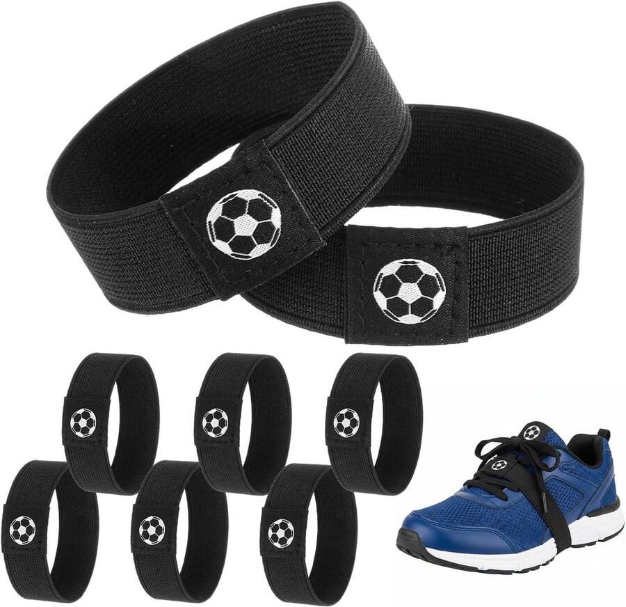Set van 8 Voetbalschoenen met Fixatiebanden Stevige Veters en Duurzame Bevestigingshouders voor Sport- en Casualschoenen