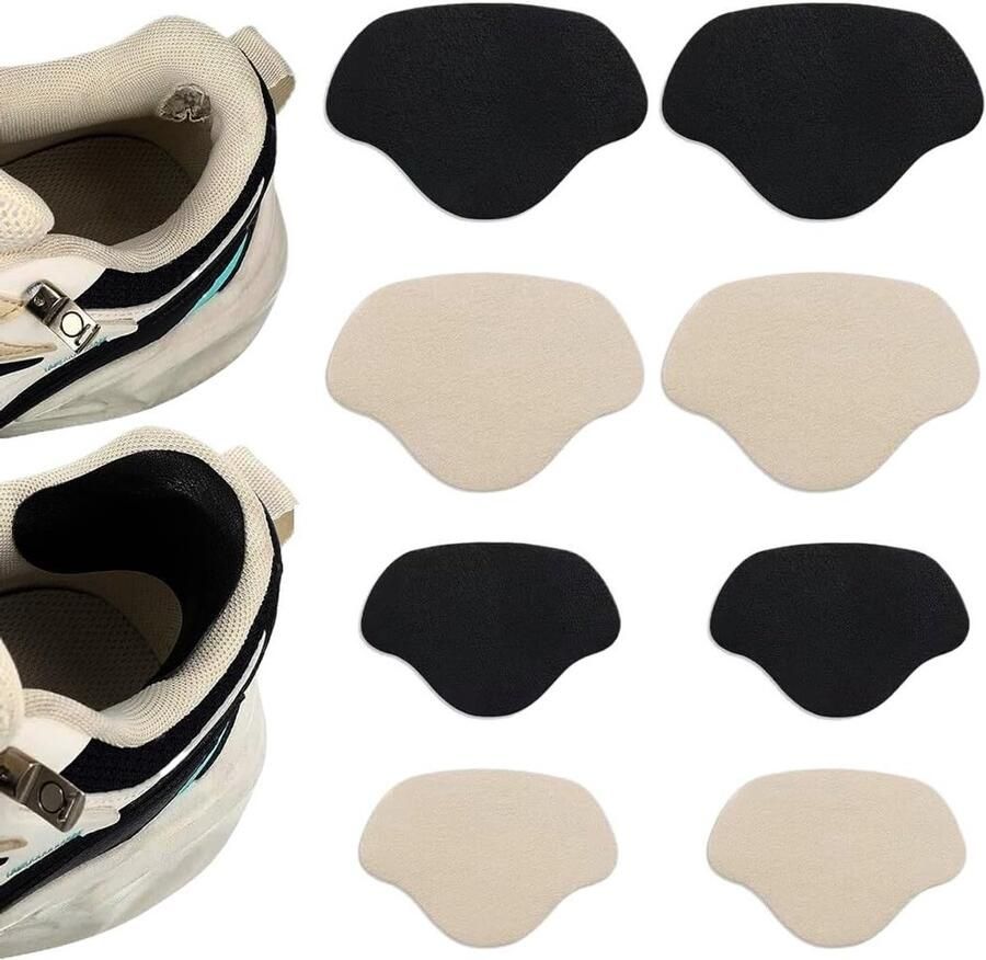Set van 8 zelfklevende hielpatches voor het repareren van gaten in sportschoenen bescherming voor grote en kleine hielen effectief herstel en bescherming van je schoenen