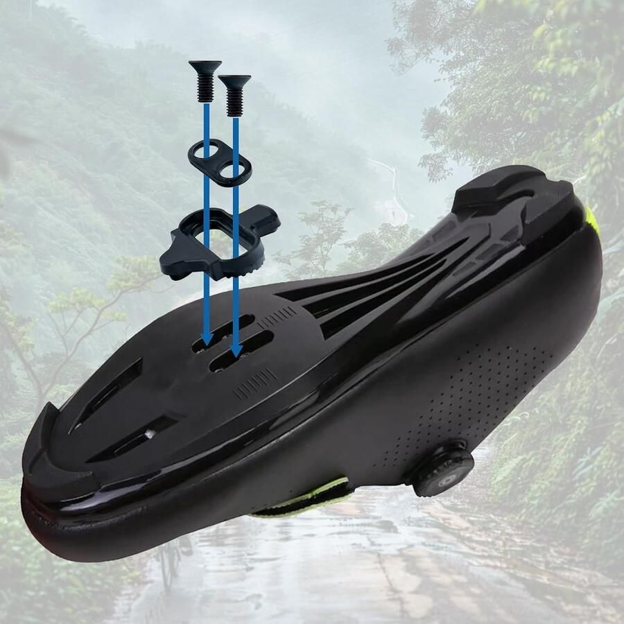 Set van SPD en Look X-Track Fietsschoenen met Organizer Box en L-Handle Hex Key voor Indoor Cycling en Mountainbiken