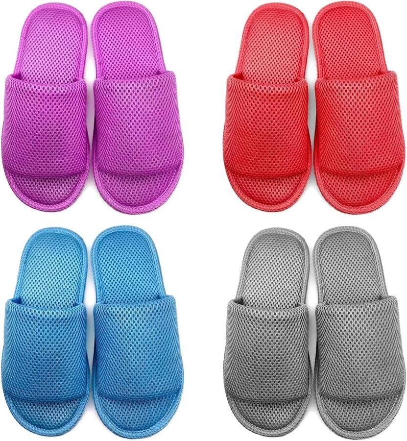 Set Wasbaar Antislip Ademend Hotelslipper Pantoffels voor Spa Reizen Verschillende Maten en Kleuren