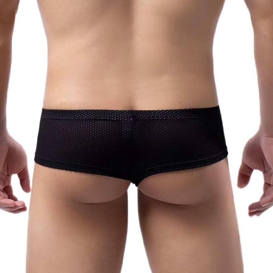 Sexy ondergoed voor heren stringtanga's jockstrap voor heren mesh ademend slip onderbroek sissy-bikini