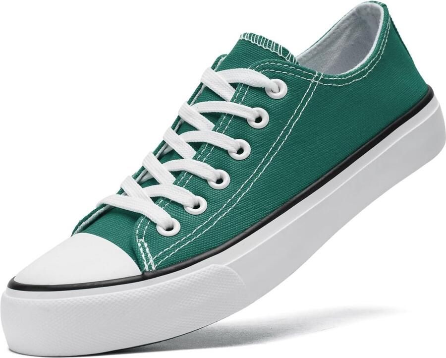Sharllen Canvas Schoenen Lage Top Sneakers Klassieke Lace Up Trainers voor nen Canvas Plimsolls Pompen Casual Tennisschoenen