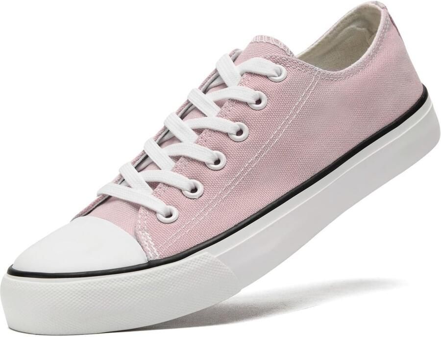 Sharllen Canvas Schoenen Lage Top Sneakers Klassieke Lace Up Trainers voor nen Canvas Plimsolls Pompen Casual Tennisschoenen