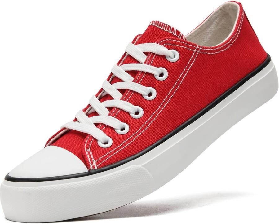 Sharllen Canvas Schoenen Lage Top Sneakers Klassieke Lace Up Trainers voor nen Canvas Plimsolls Pompen Casual Tennisschoenen