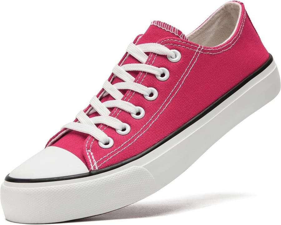 Sharllen Canvas Schoenen Lage Top Sneakers Klassieke Lace Up Trainers voor nen Canvas Plimsolls Pompen Casual Tennisschoenen