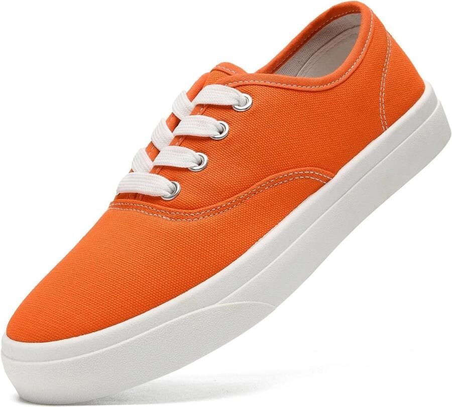 Sharllen Canvas Schoenen Low Top Sneakers Unisex Klassieke Lace Up Trainers voor nen Canvas Plimsolls Pompen Casual Tennis Schoenen