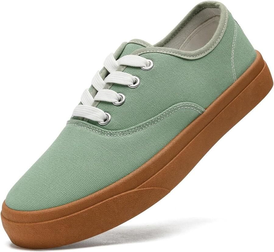 Sharllen Canvas Schoenen Low Top Sneakers Unisex Klassieke Lace Up Trainers voor nen Canvas Plimsolls Pompen Casual Tennis Schoenen
