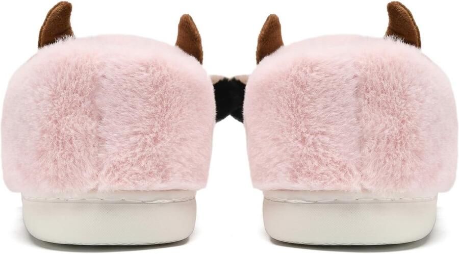 Sharllen Harige koe slippers nieuwigheid leuke dieren huis