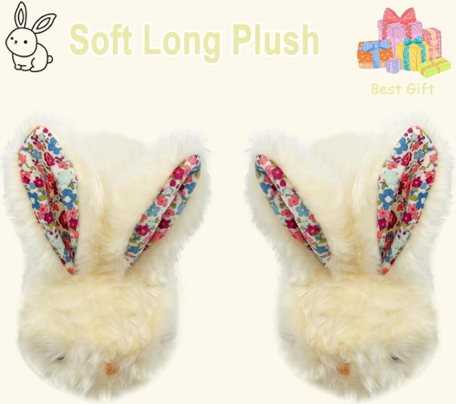 Sharllen kinderen slippers fluffy bunny slippers peuter pluche warme winter huis schoenen leuke bunny nieuwigheid dier