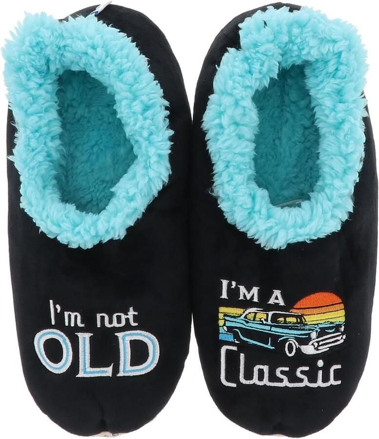 Sherpa Sloffen Heren Antislip Zool Machinewasbaar Super Zachte Fleece Herensloffen