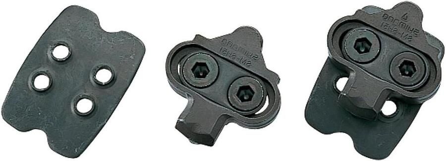 Shimano SPD Pedaalset Fietspedalen Schoenplaatjes Mountainbiken Single Release 9 16-inch x Zwart