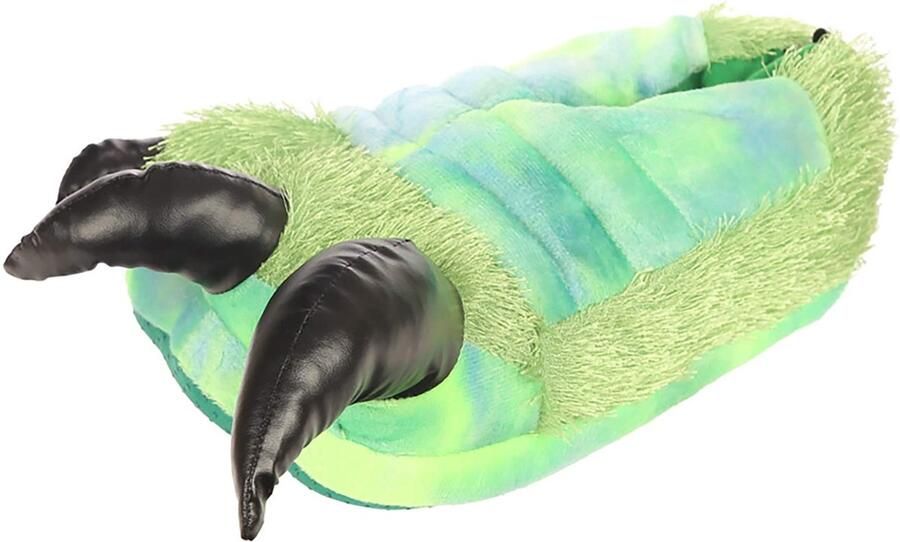 Allecto Cuddly Slippers Dinosaur Slippers Zacht en comfortabel Groen Pluche Slippers Ideaal voor thuis Unisex