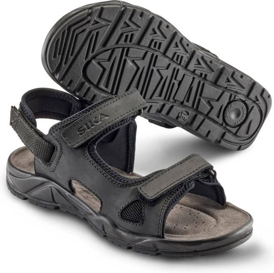 Sika Exclusive Zwarte sandalen Model: Motion Merk: Sika t m