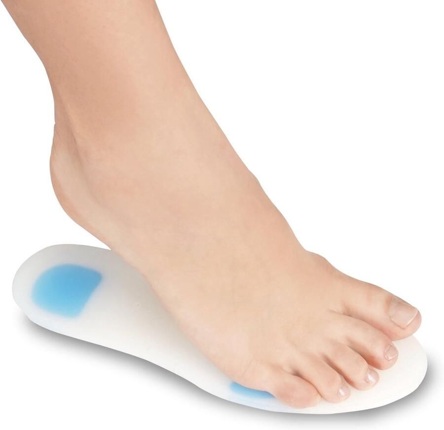 Silicone Shoe Inserts (Pair) Orthopedic Support for Walking Running and Fitness Soft Comfortable Hypoallergenic Design XL