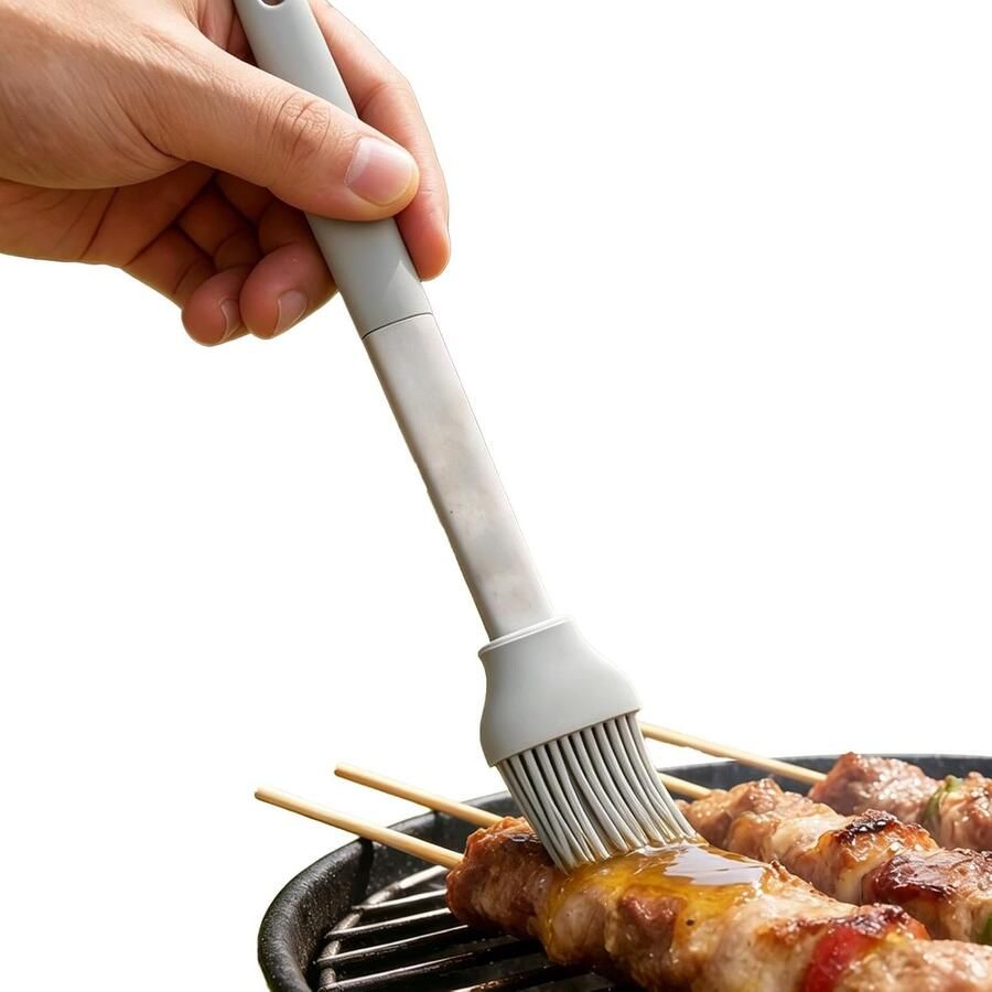 Siliconen bakkwast hittebestendig anti-verbranding draagbaar siliconen bakkwast voor barbecue outdoor saus olie