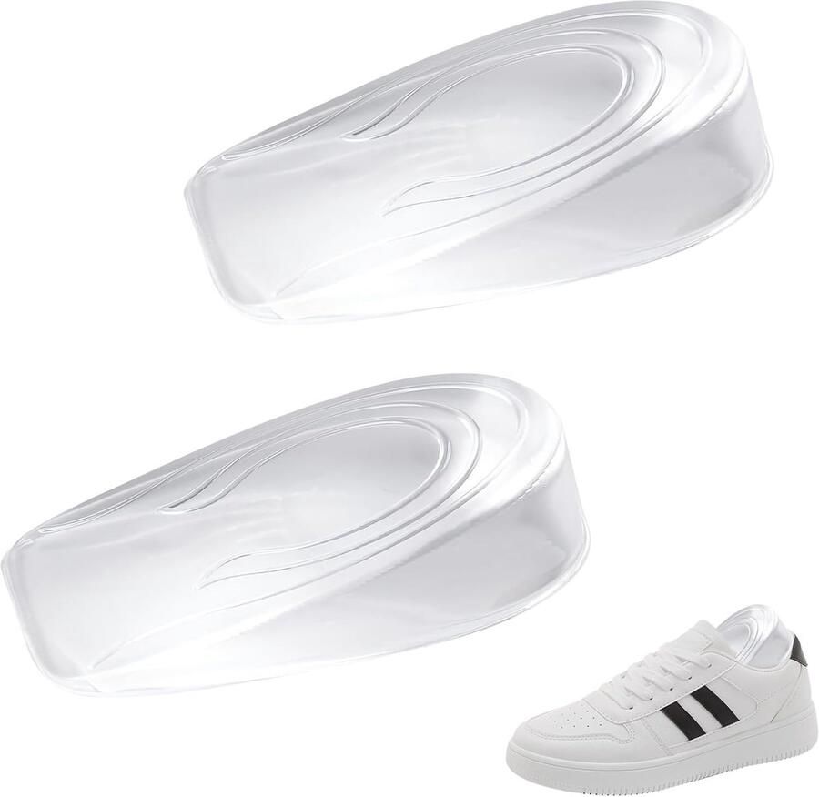Siliconen Hielkussentjes voor Schoenen Onzichtbare Hielwedges met Verhoging Wasbaar en Comfortabel voor en Ideaal voor Laarzen en Sneakers