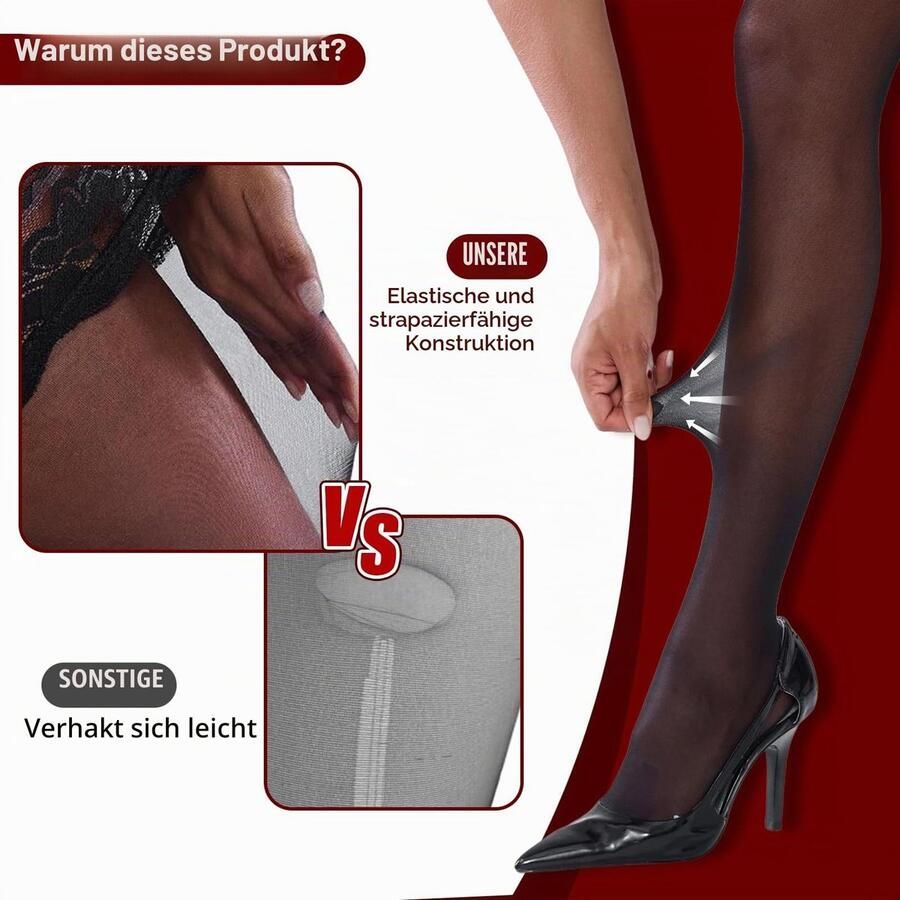 Siliconen Kantband Sexy Thigh High Kousen van Transparant Nylon voor Dames
