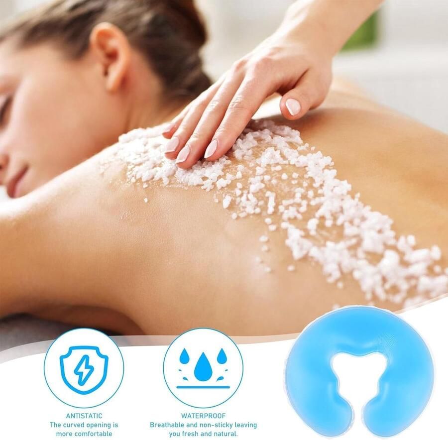 Siliconen spa-kussen siliconen gezichtskussen gelkussen massagekop gel gezichtsbedekking voor massagetafel gel gezichtskussen spa-massageapparaat schoonheid huidverzorging