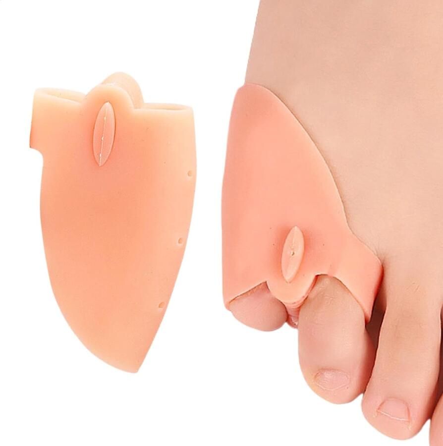 Siliconen teenscheider spreider schaarplaat van siliconen voor kleine tenen verstelbare rail-bescherming voor kleine tenen voor gymschoenen hoge hakken sandalen slippers