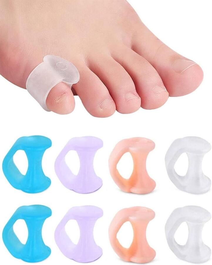 Siliconen Teenslippers Comfortabel Slijtvast Drukreductie 4 Stuks Geschikt voor Strand en Zwembad Kleuren