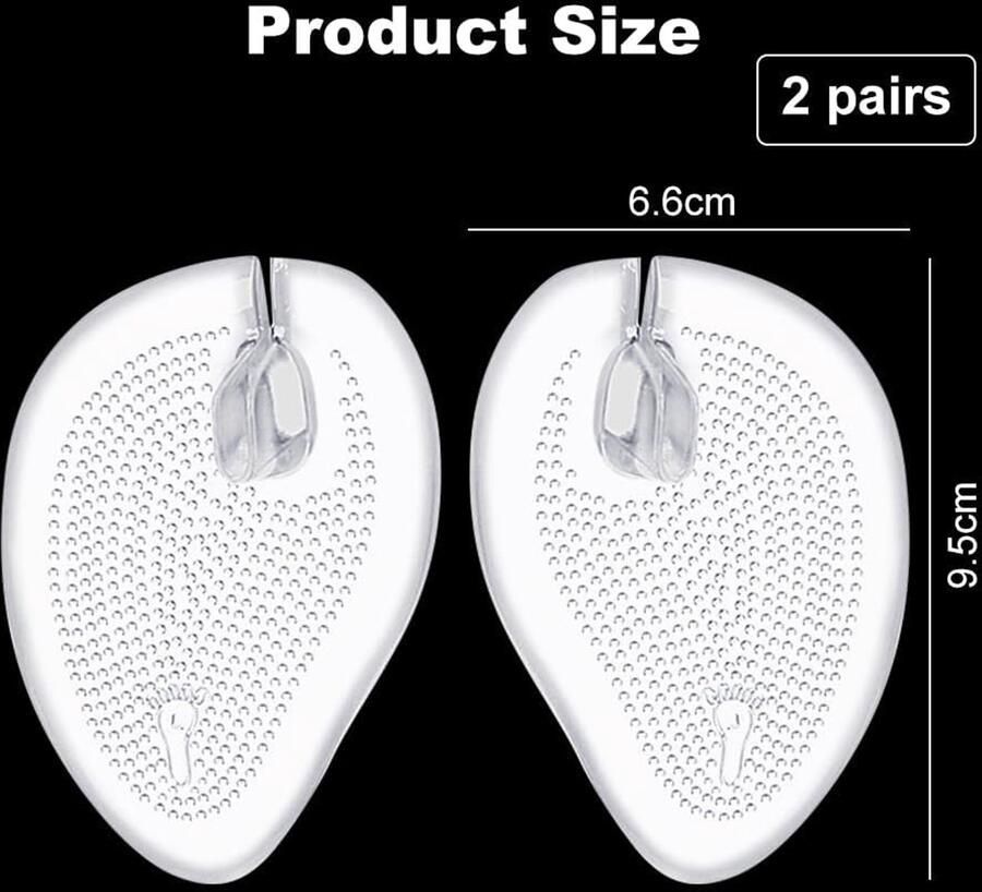 Siliconen teenslippers met teenbescherming comfortabele flipflopsandalen voor dames transparant en ademend 4 paar