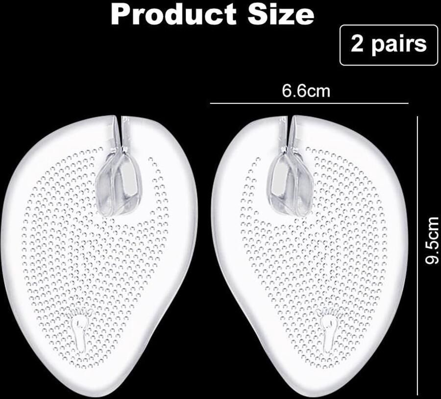 Siliconen Tussenstuk voor Tenen 2 Paar Teenbescherming Comfortabel Kussen voor Flip Flops en Sandalen