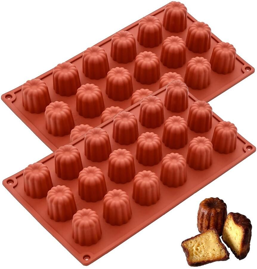 Siliconen vorm 18 holtes Ø 3 5 mm siliconen anti-aanbak chocoladevormen muffins bakvorm voor chocolade gelei pudding cupcake brood 2 stuks