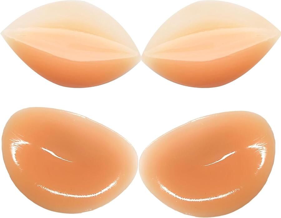 Siliconen zelfklevende borstpads Push-up borstpads voor vrouwen Onzichtbaar en Naadloos Geschikt Voor bh's Bikini's en Badkleding 2 Paar