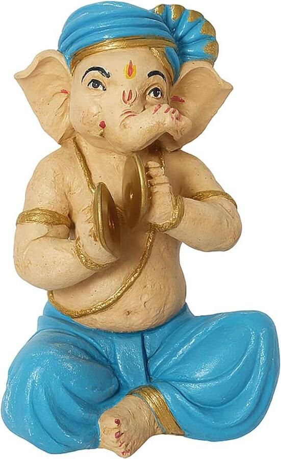 Silver-plated Ganesha Statue Ganpati Idol for Home Decor Ganesh Statue for Puja Room Office Gift
