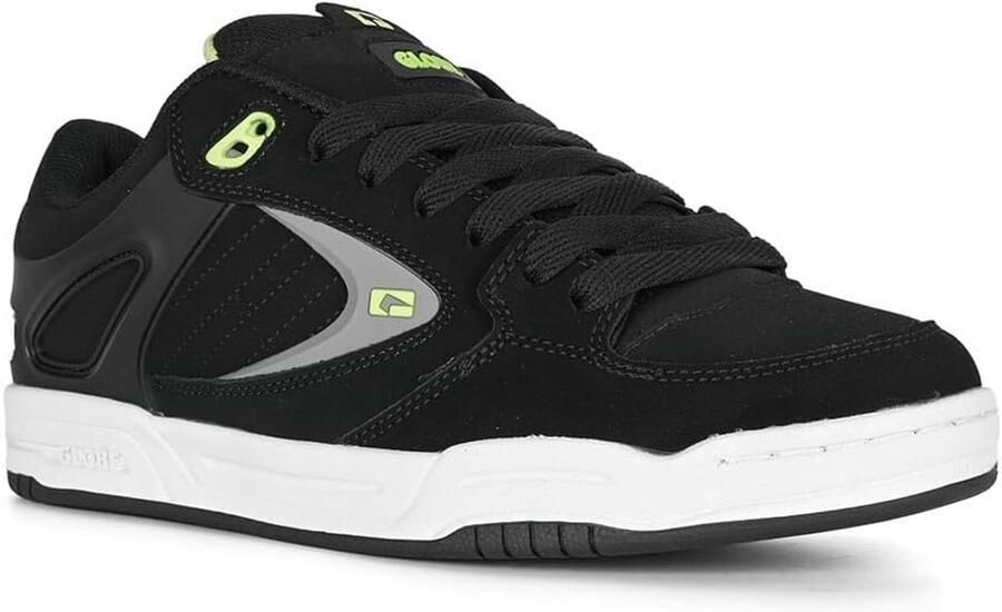 Skate Schoenen Heren Sneakers Straat Stijl Duurzame Cupzool Zwart Lime