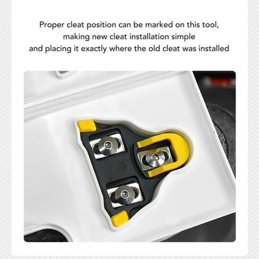 SL Cleat Tool Gemakkelijke installatie Afsteltool voor klikplaat voor weg- en mountainbikes polypropyleen