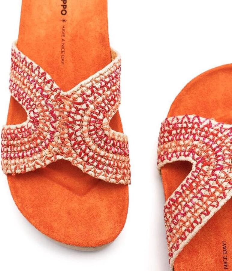 Sleehak Sandalen Zomerse Slippers Ontspannen Stijl Biologisch Materiaal Hakhoogte