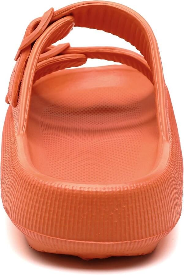 Sliders nen Sandalen met Verstelbare Gespen Douche Badkamer Antislip Sneldrogende Open Teen Super Zachte Comfortabele Dikke Zool Slippers Indoor Outdoor