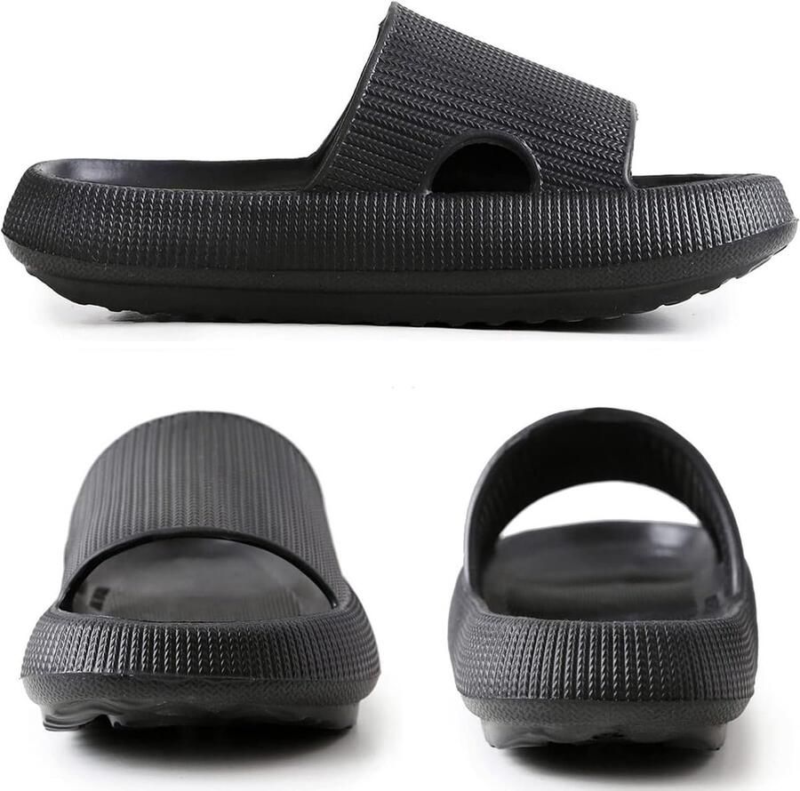 Slides Slippers Antislip Cushionaire Sandals Dikke Sloffen Teenslippers Zool Unisex Zachte Bathing Beach