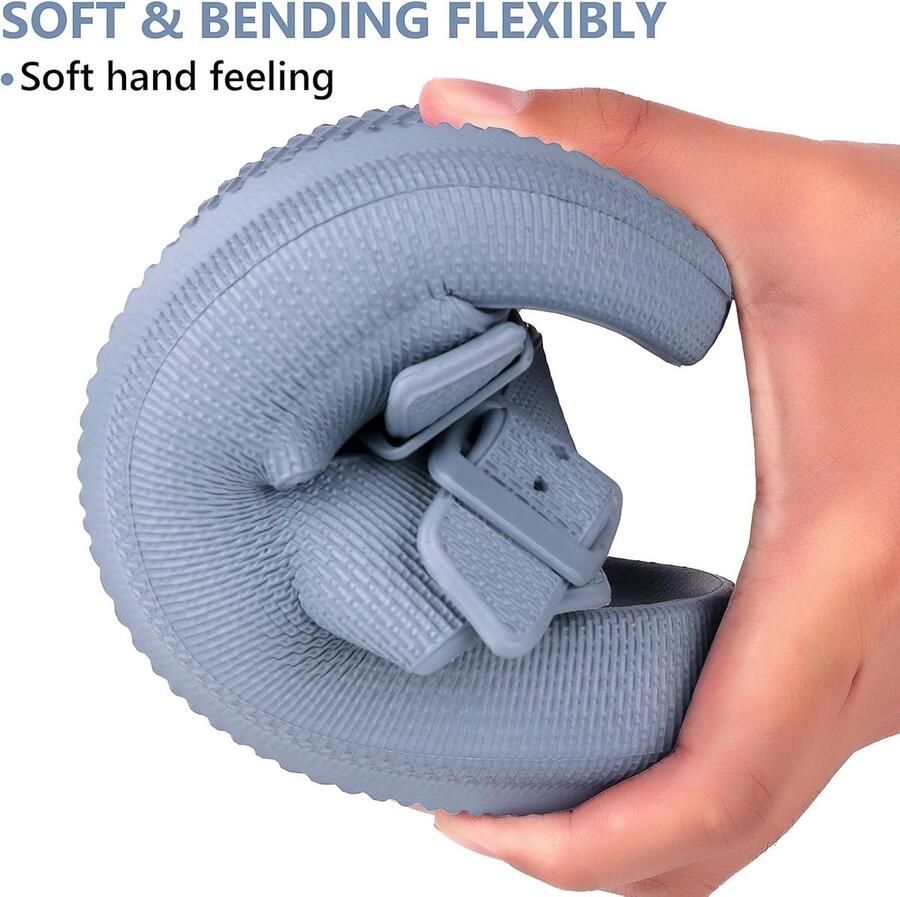 Slides voor en verstelbare dubbele gesp EVA-sandalen zomerkussen pantoffels douche strand zwembad schuiver