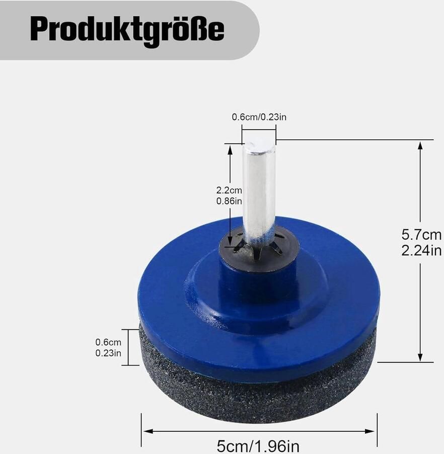 Slijpsteen voor messen slijpsteen voor boormachine nieuwste grasmaaier messenslijper universele premium messenslijper voor elke elektrische handboormachine en tuingereedschap (blauw 4 stuks)