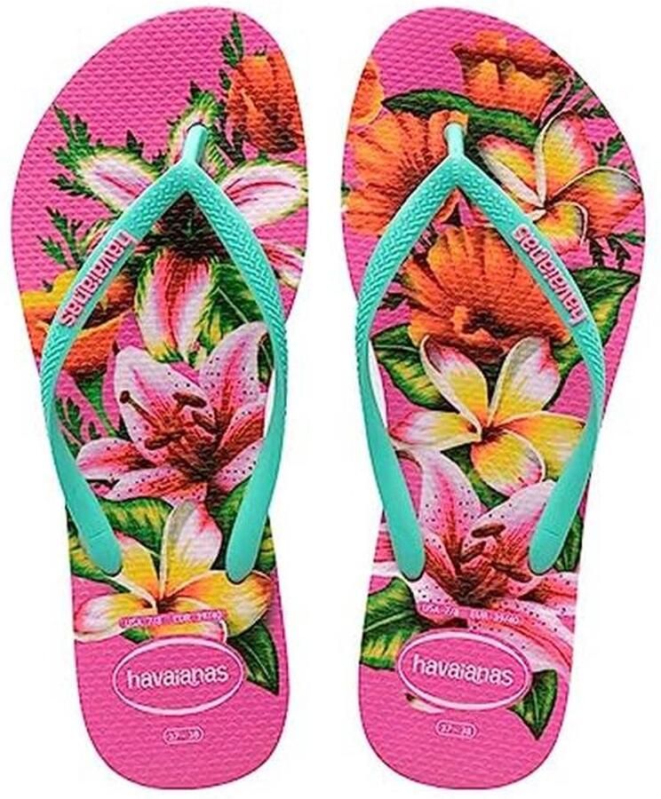 Slim Floral Dames Flip Flops