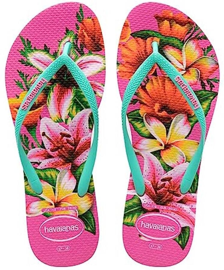 Slim Floral Dames Flip Flops