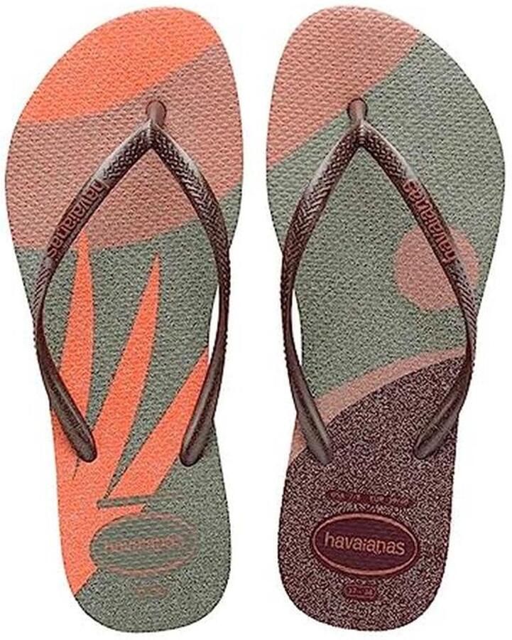 Slim Glitter Palet Dames Teenslipper