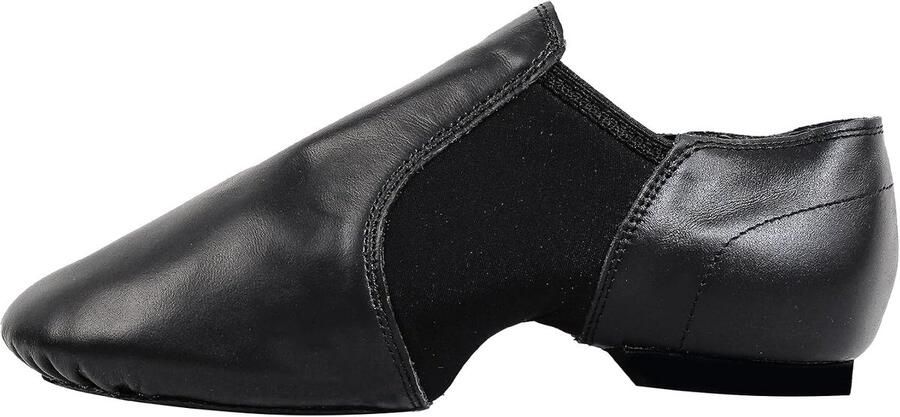 Slip-on jazz schoenen echt leer gedeelde zool danspraktijk & perfor ce jazz dansschoenen voor en - Foto 1