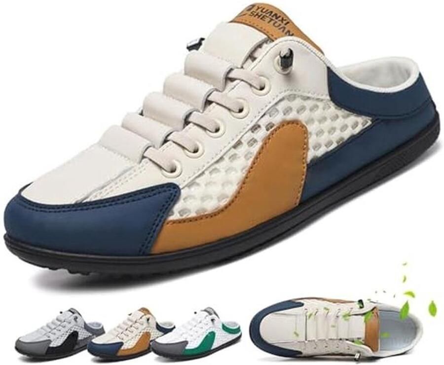 Zomer Slip-on Sportslippers voor Heren Ademend en Lichtgewicht Casual Mules