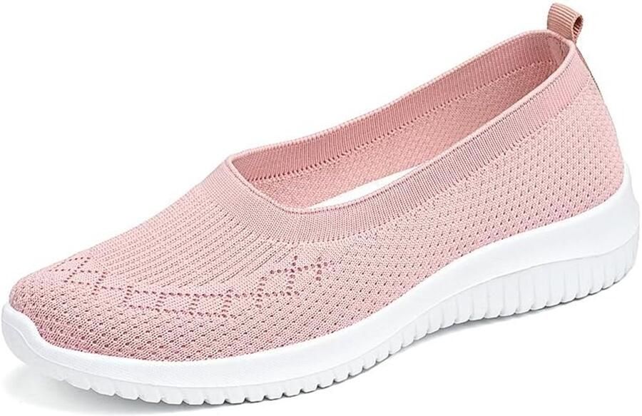 Slip on Trainers Atletische Loopschoenen Sport Walking Sneakers Lichtgewicht Tennisschoenen
