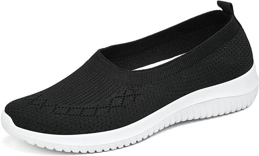 Slip on Trainers Atletische Loopschoenen Sport Walking Sneakers Lichtgewicht Tennisschoenen