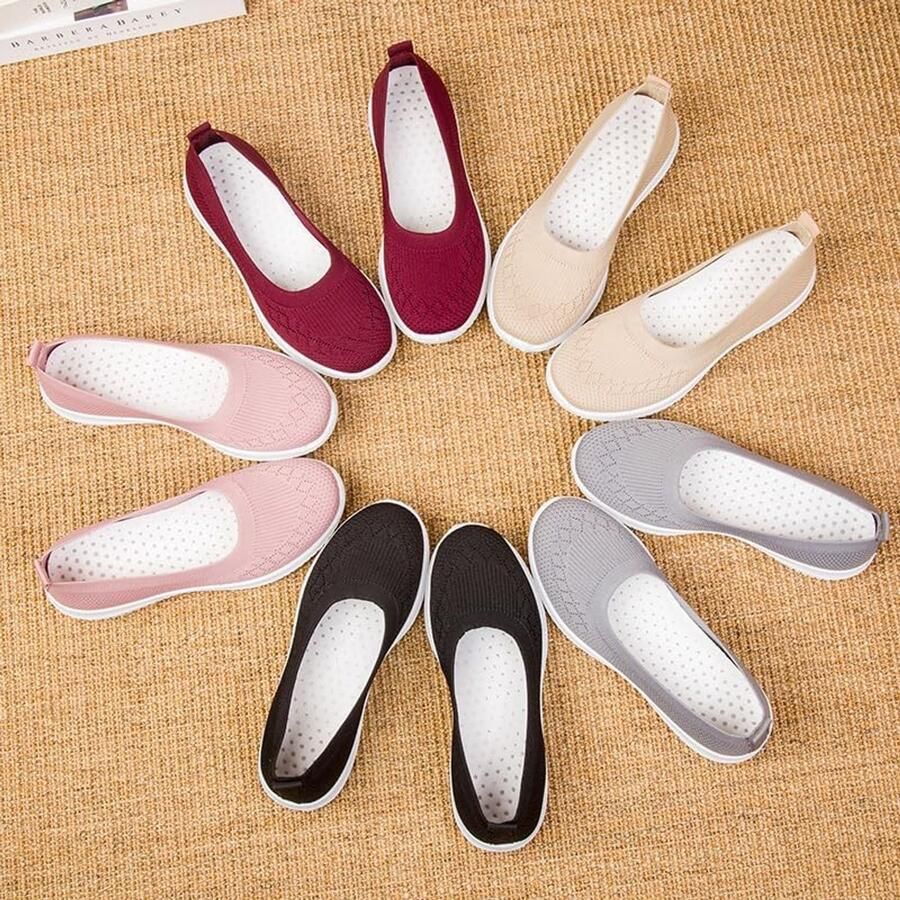 Slip on Trainers Atletische Loopschoenen Sport Walking Sneakers Lichtgewicht Tennisschoenen